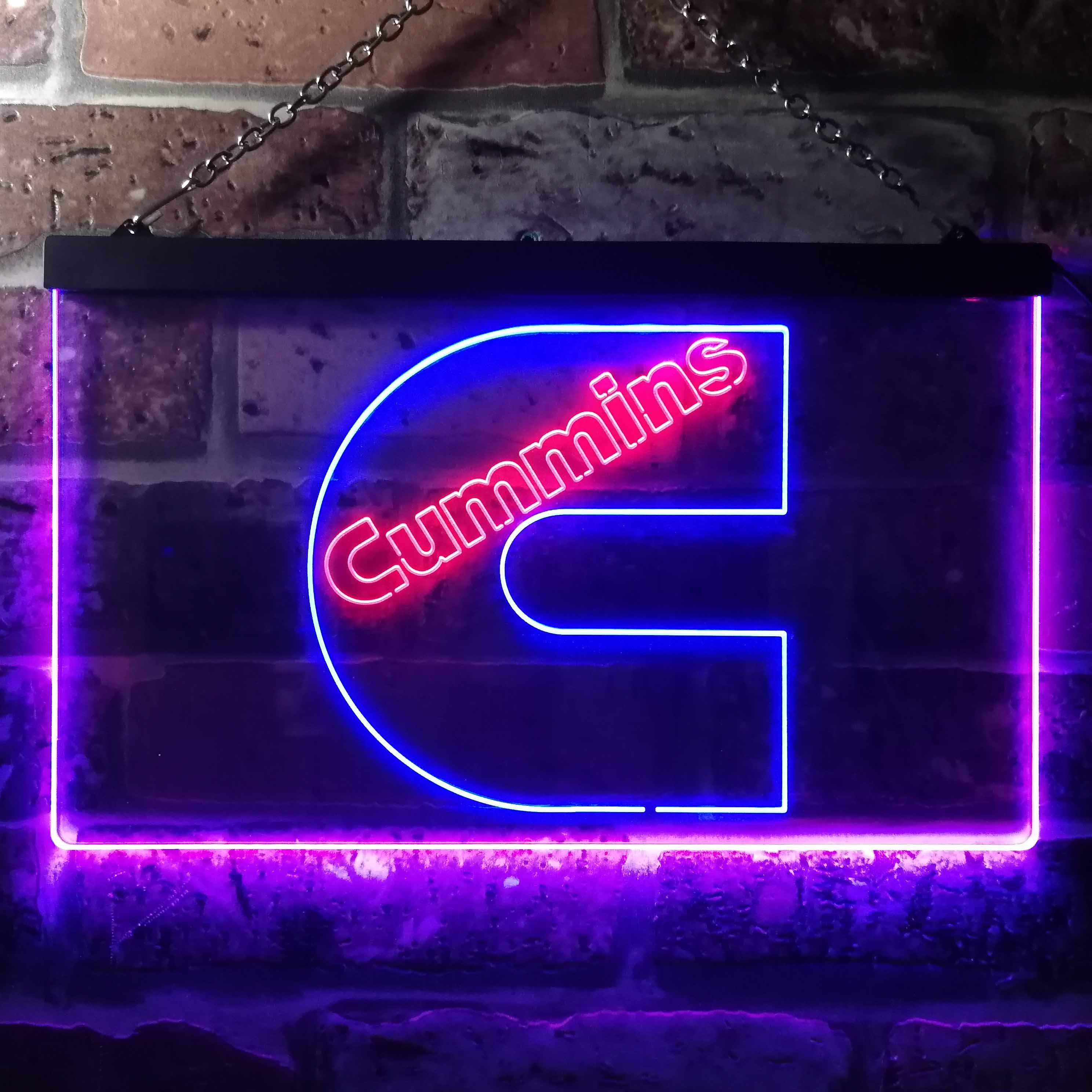 Cummins Dual LED Neon Light Sign